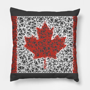 Low Poly Canada Flag Pillow