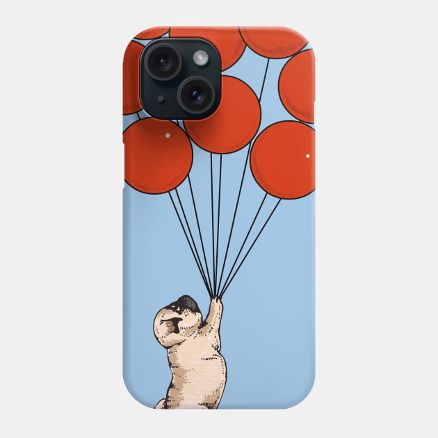 I Believe I Can Fly Pug Phone Case by huebucket