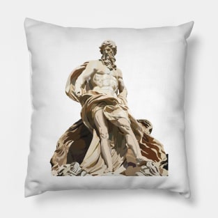 Fontana di Trevi statue Pillow