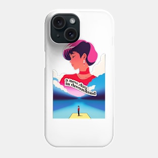 hiroshi nagai style retro nostalgia romantic graphic illustration design by ironpalette Phone Case