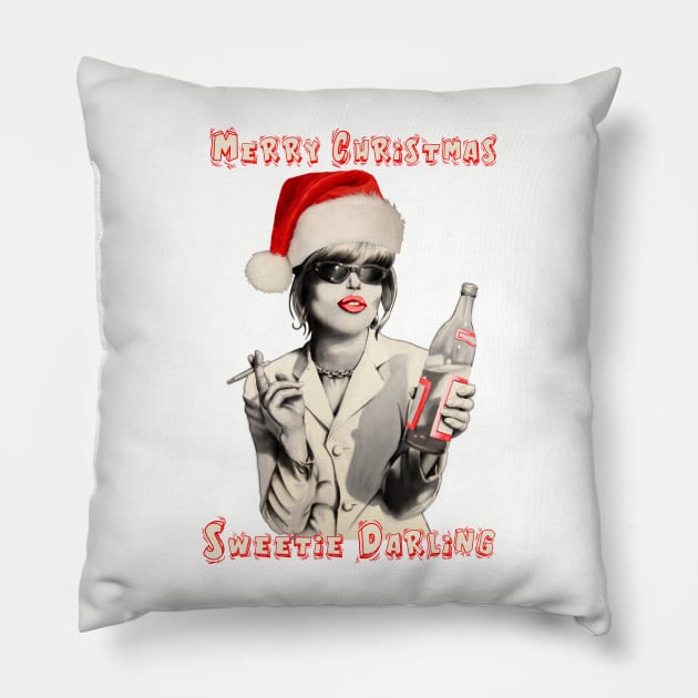 merry christmas patsy Pillow by oviddey