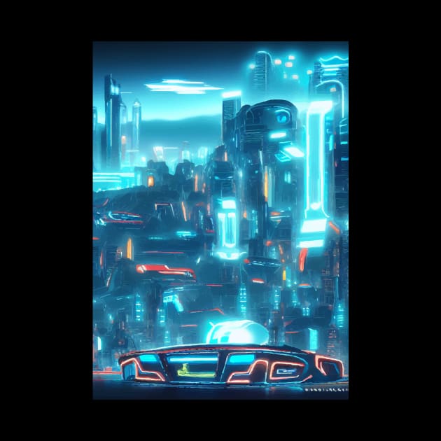 Cool Japanese Neon City by star trek fanart and more