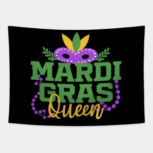 Mardi Gras Queen Funny Mardi Gras Carnival Parade Costume Party For Her Tapestry