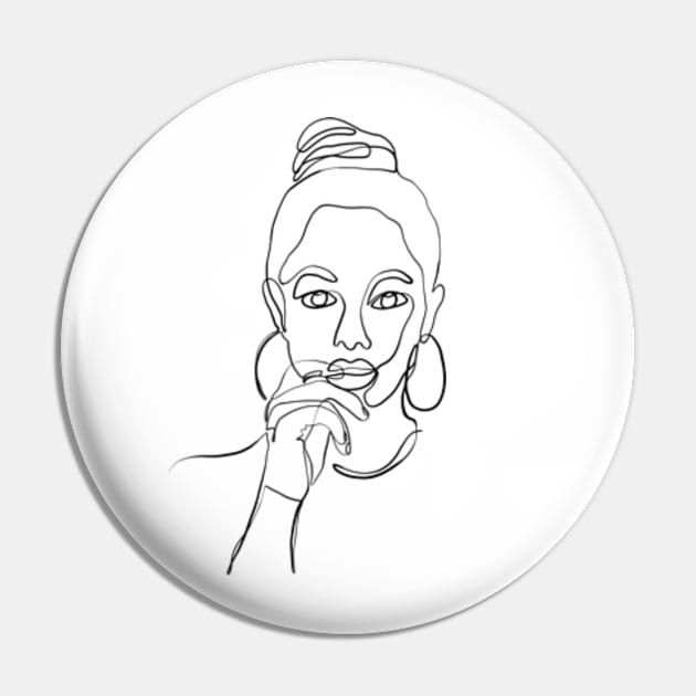 Beautiful women one line art Pin by Doodle Intent