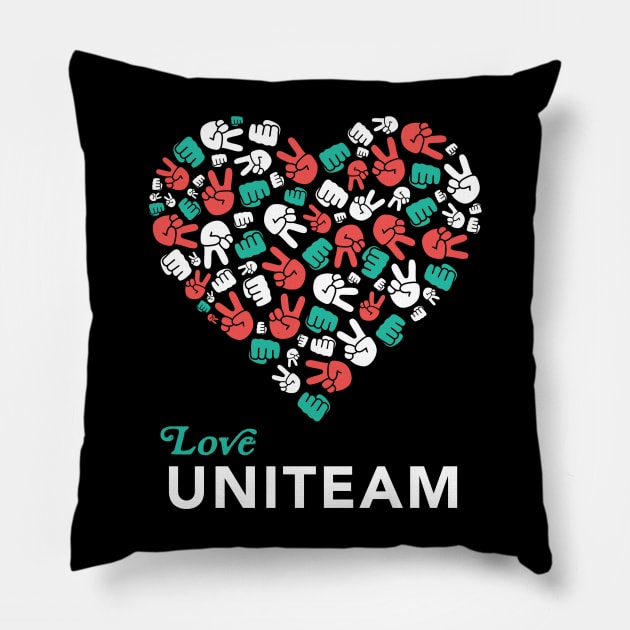 Love BBM Sara Uniteam Philippines Solid Supporters Pillow by teeleoshirts