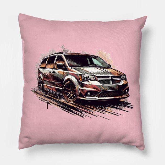 Dodge Caravan Pillow by Vehicles-Art