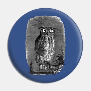 Halloween Owl at Night Pin