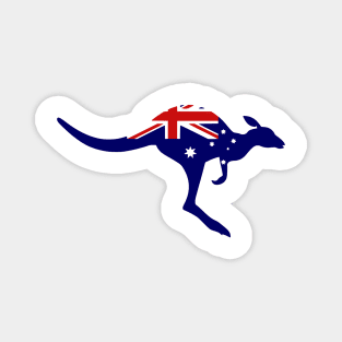 Australian Flag Kangaroo Magnet