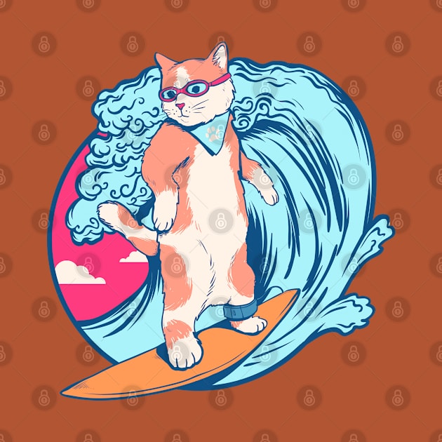 Hang Ten Cat Surfer by machmigo