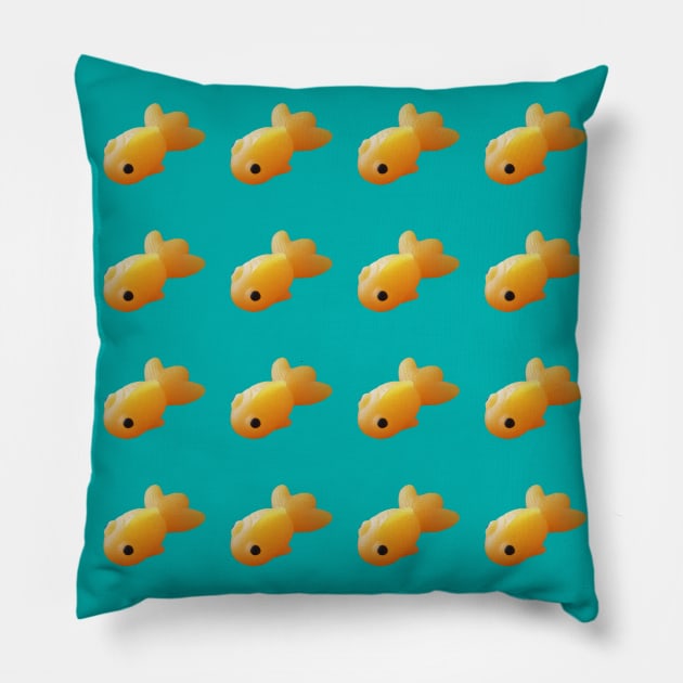 Goldfish Mochi Pattern Pillow by EmilyBickell