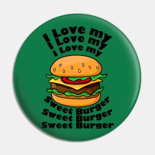 Sweet Burger T-shirt Pin