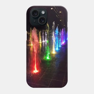 Rainbow Lights at Night Phone Case