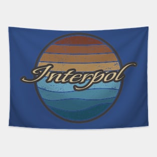 Interpol Retro Waves Tapestry