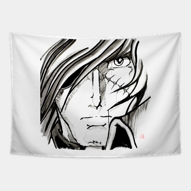 captain harlock 2 Tapestry by pechane