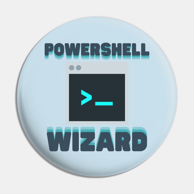 Powershell Wizard Pin by Fish Fish Designs