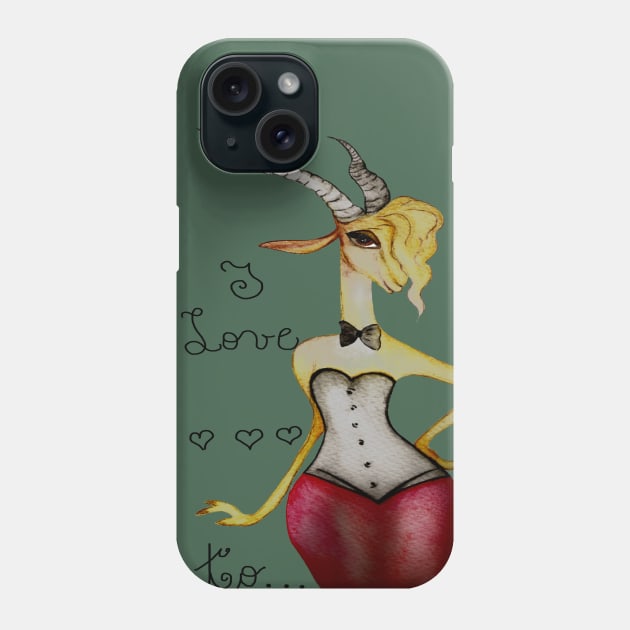 I love to... Phone Case by Virginia Picón