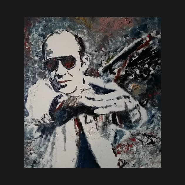 hunter s Thompson by Mike Nesloney Art