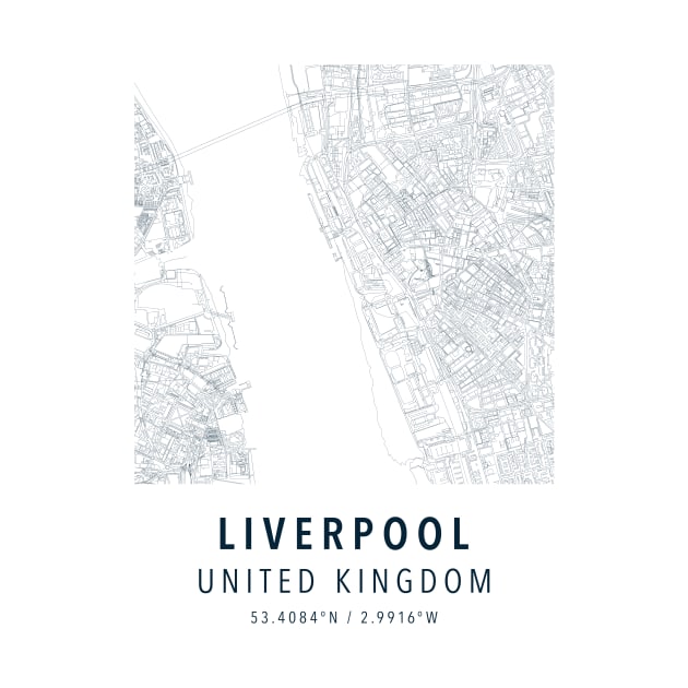 liverpool simple map by boy cartograph