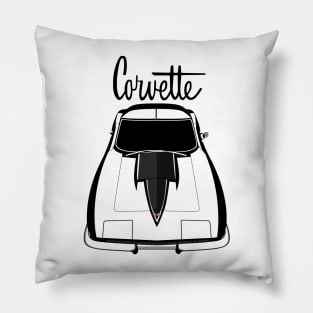 Corvette C2 - Black line Pillow