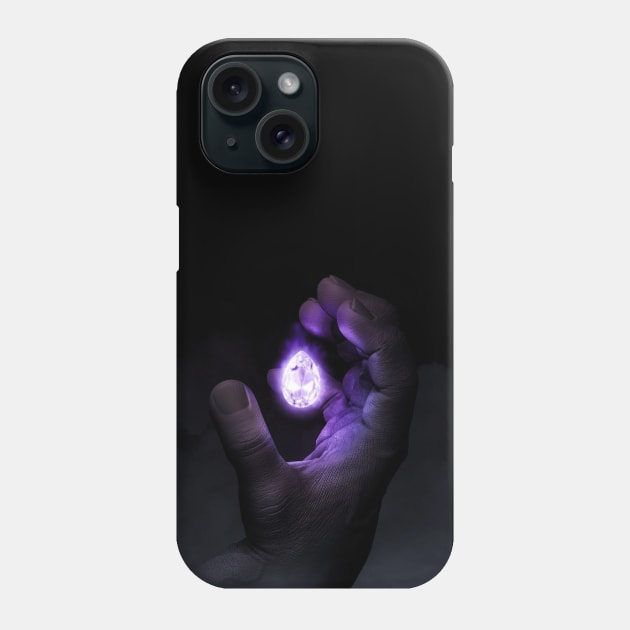 Hulk Infinity Stone Neon Phone Case by enchantingants