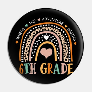 Leopard Rainbow 6th Grade Where The Adventure Begins Pin