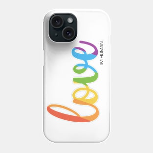 Love wins typography Phone Case