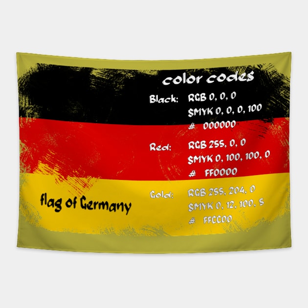 German flag. Tapestry by hveyart