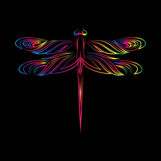 Rainbow Dragonfly by Bunnuku