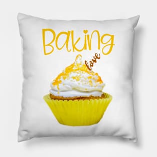 Baking Love Lemon Meringue Cupcake Pillow