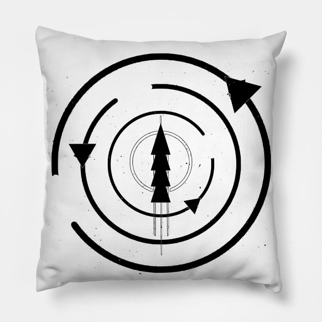 Circle target Pillow by MysticMoonVibes