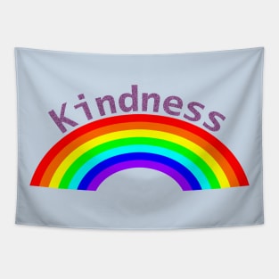 Purple Kindness Rainbow Tapestry