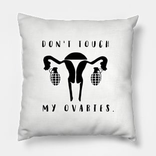 Don't touch my ovaries. Pillow