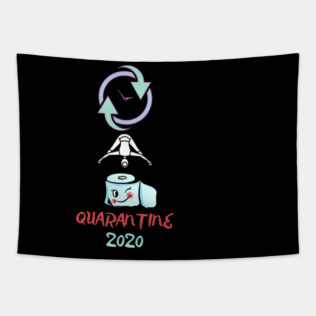 Funny Quarantine 2020 Tapestry by Pro-tshirt