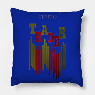 CRYPTO TRADER (COSMIC) / BLUE Pillow