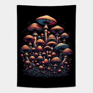 Magic Mushrooms Tapestry