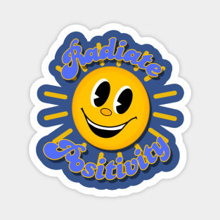 Radiate Positivity Smiley face Magnet