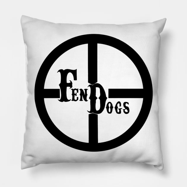 Fendogs Black Logo Pillow by Merlout