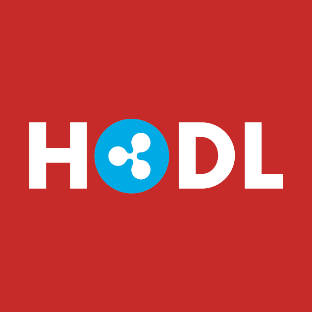 Ripple XRP HODL Crypto To The Moon by Ghost Of A Chance 