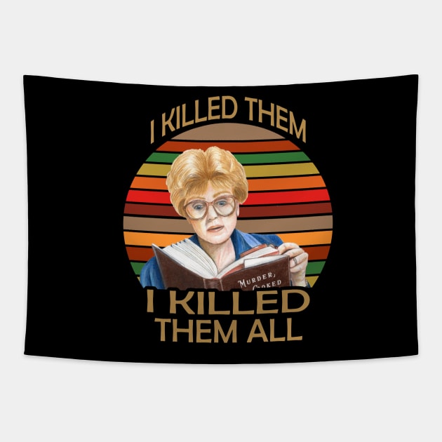 Murder She wrote- I killed Them I Kill Them all Tapestry by lordwand