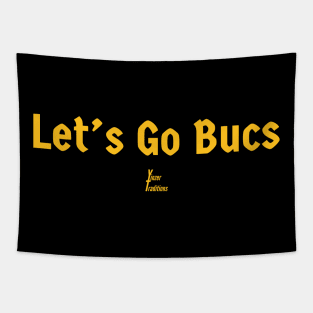 Lets Go Bucs Tapestry