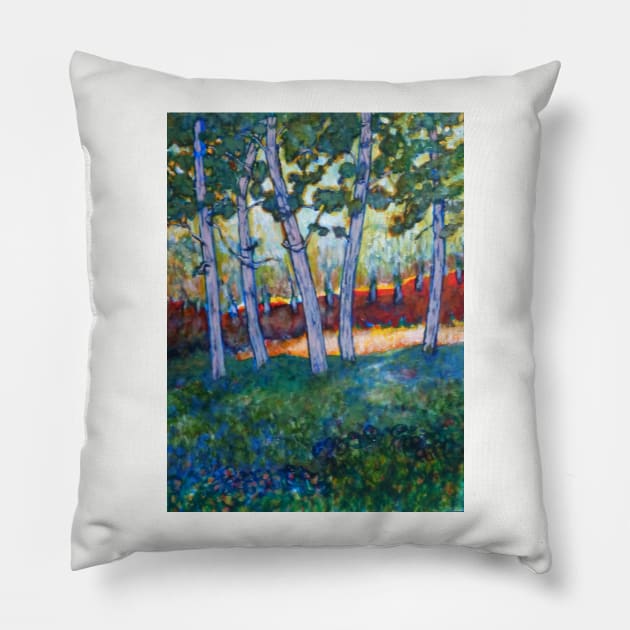Light thru trees Pillow by AmyKalish