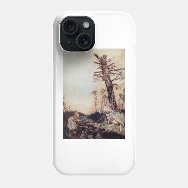 Alice In Wonderland - Arthur Rackham - 7 Phone Case by Illustration Station