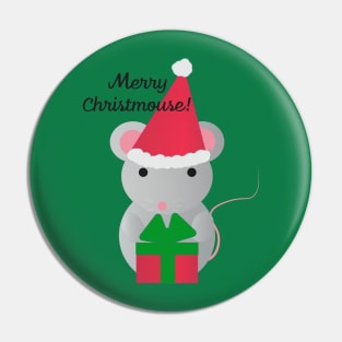 Merry Christmouse Mouse Pin