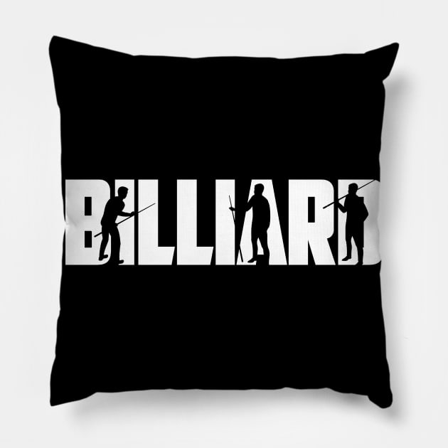 Billiard Lover Pillow by BB Funny Store