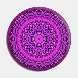 Purple Crown Chakra Mandala Pin