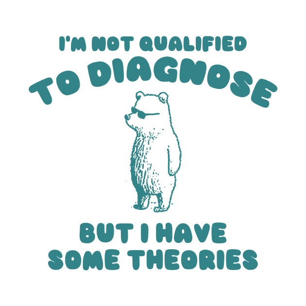 Not Qualified to Diagnose Shirt, Retro Cartoon T Shirt, Weird T Shirt, Meme T Shirt, Trash Panda by CamavIngora