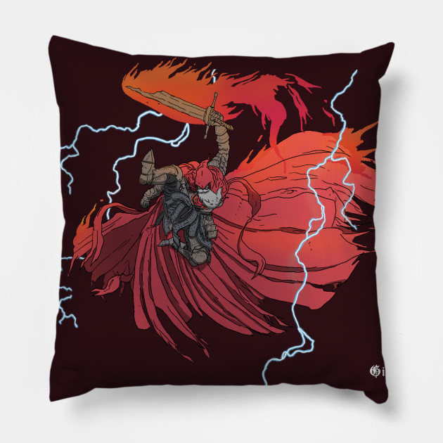 Slave Knight Gael Art Slave Knight Gael Unofficial Design Dark Souls Dark Souls Pillow Teepublic teepublic