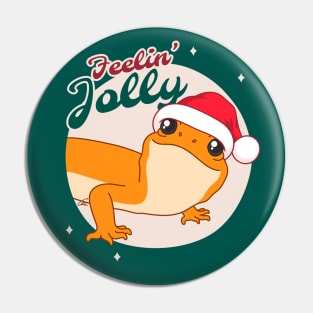 Tangerine Leopard Gecko, Christmas Edition! Feelin Jolly! Pin