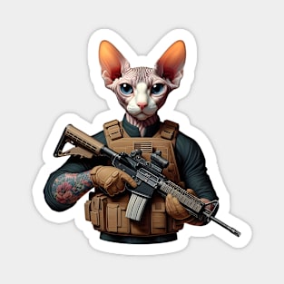 Tactical Cat Magnet