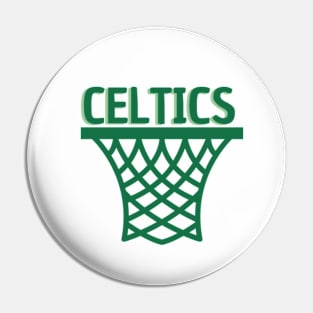 Boston Celtic Ring Basket Pin